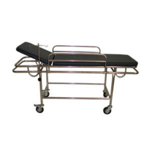 Patient Trolley with Mattress and IV Pole at AXIS Medical Solutions