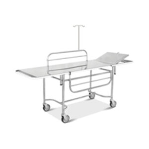 Patient Trolley with Railings and IV Pole at AXIS Medical Solutions