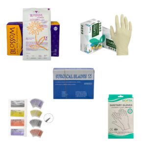 GLOVES AND SURGICAL BLADES